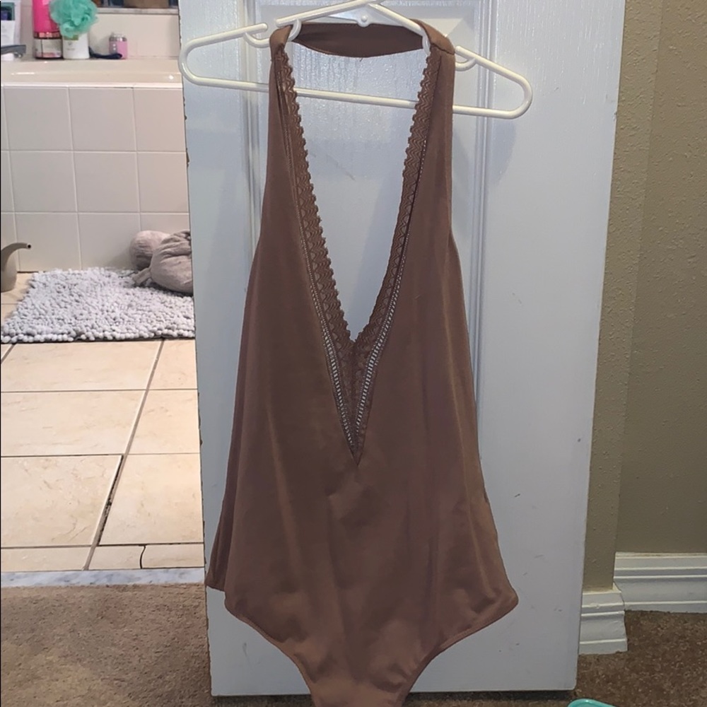 Halter body suit